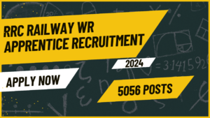 Read more about the article RRC Railway WR Apprentice Recruitment 2024 Online Form (Last Date : 22.10.2024)